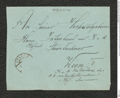 Nachlass Franz Steindachner, Brief und Kuvert von Francisco Hiti an Franz Steindachner (09.01.1914), Inv.Nr. 225.02, Seite 1